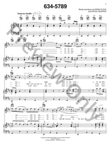 634-5789 piano sheet music cover